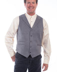 Pinstripe Point Bottom Vest - RW318