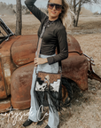 The Outlaw Cowhide Fringe Purse by Countryside Co. ONLY AT COUNTRYSIDE CO.