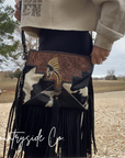 The Outlaw Cowhide Fringe Purse by Countryside Co. ONLY AT COUNTRYSIDE CO.