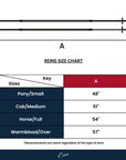 ExionPro Plain Rubber Reins with 7 Loops & Martingale Stoppers