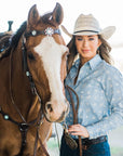 Dark Oil Basketweave Turquoise and Clear Browband Tack Set