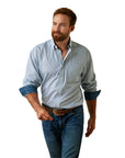 Mens Wrinkle Free Emerson- White