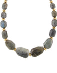 Bold Labradorite Statement Necklace