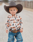 Shea Baby Desert Sky Pearl Snap Shirt