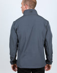 Mens Aztec Softshell Water-Resistant Jacket - Gray