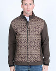 Mens Aztec SoftShell Concealed Carry Water-Resistant Jacket - Brown