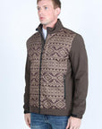 Mens Aztec SoftShell Concealed Carry Water-Resistant Jacket - Brown