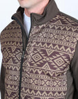 Mens Aztec SoftShell Concealed Carry Water-Resistant Jacket - Brown