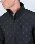 Mens Aztec Softshell Water-Resistant Jacket - Black
