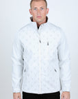Mens Aztec Softshell Water-Resistant Jacket - White