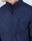 Mens Aztec Softshell Water-Resistant Jacket - Navy
