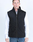 Mens SoftShell Concealed Carry Water-Resistant Vest - Black