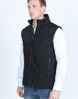 Mens SoftShell Concealed Carry Water-Resistant Vest - Black