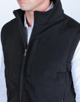 Mens SoftShell Concealed Carry Water-Resistant Vest - Black
