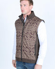 Mens Aztec SoftShell Concealed Carry Water-Resistant Vest - Brown