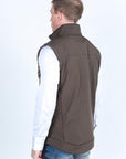 Mens Aztec SoftShell Concealed Carry Water-Resistant Vest - Brown