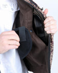 Mens Aztec SoftShell Concealed Carry Water-Resistant Vest - Brown