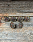 Cactus and Flower Western Concho W219