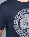 Kid's Cotton Navy Rhinestone T-shirt