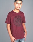 Kid's Cotton Wine Rhinestone T-shirt