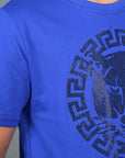 Kid's Cotton Royal Blue Rhinestone T-shirt