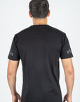 Men's Cotton Black Rhinestone T-shirt