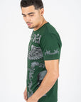 Men's Cotton Green Rhinestone T-shirt
