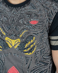 Men's Cotton Black Rhinestone T-shirt