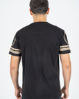 Men's Cotton Black Rhinestone T-shirt