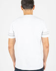 Men's Cotton White Rhinestone T-shirt