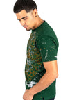 Men's Cotton Green Rhinestone T-shirt