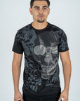 Men's Cotton Black Rhinestone T-shirt