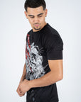 Men's Cotton Black Rhinestone T-shirt