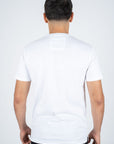 Men's Cotton White Rhinestone T-shirt
