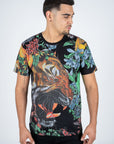 Men's Cotton Black Rhinestone T-shirt