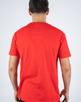 Men's Cotton Red Rhinestone T-shirt