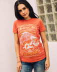 Women's Cotton American Legend Graphic Print Pink T-shirt