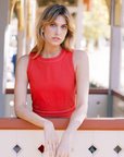MASON'S DAUGHTER | Mia Dress, Red Cotton Twill