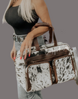 Saddlemen Carry All Cowhide Duffle Travel Bag by Countryside Co.