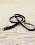 Halter Ego® Black Leather Safari Dog Leash
