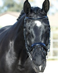 Vento Black Patent Snaffle Bridle