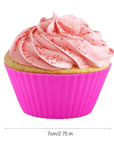 12 Reusable Silicone Baking Cups