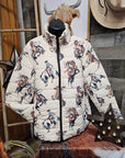 Vintage Cowgirl Women's Puffy Bomber Jacket