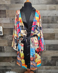 Vintage Rodeo Poster Women's Lounge Kimono Robe