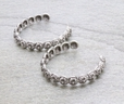 Bailey Stud Hoop Fashion Earring - Silver