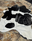 Black and White Hair On Cowhide Rug