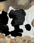 Black and White Hair On Cowhide Rug