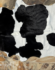 Black and White Hair On Cowhide Rug