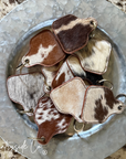 Cowhide Cowtag Keychain