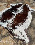 Tri-Color Hair On Cowhide Rug